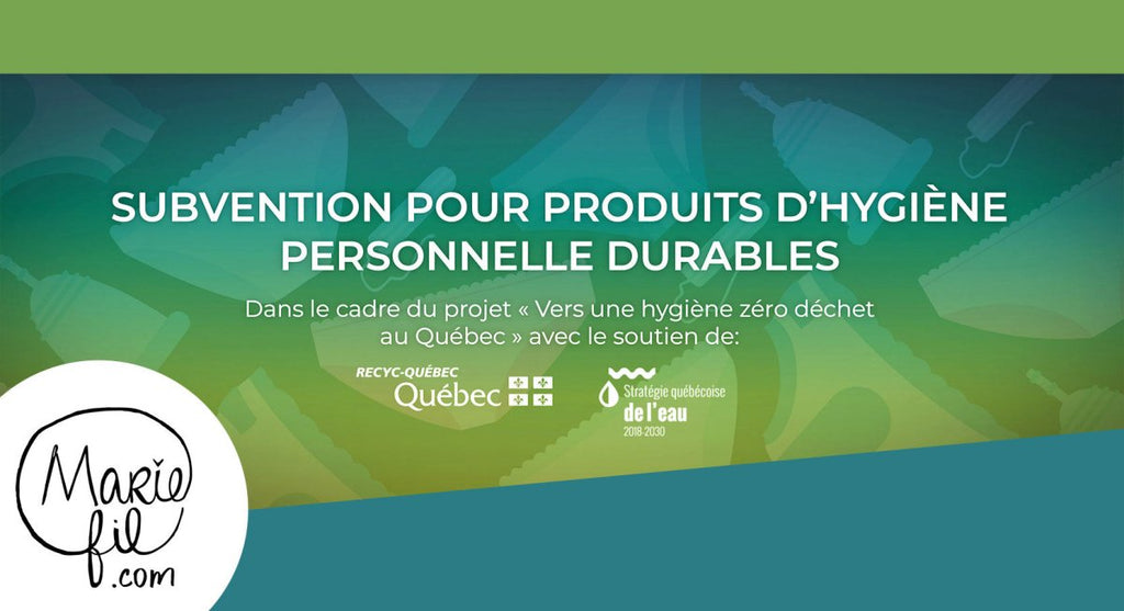 Subvention hygiène féminine durable - Ville de  Québec
