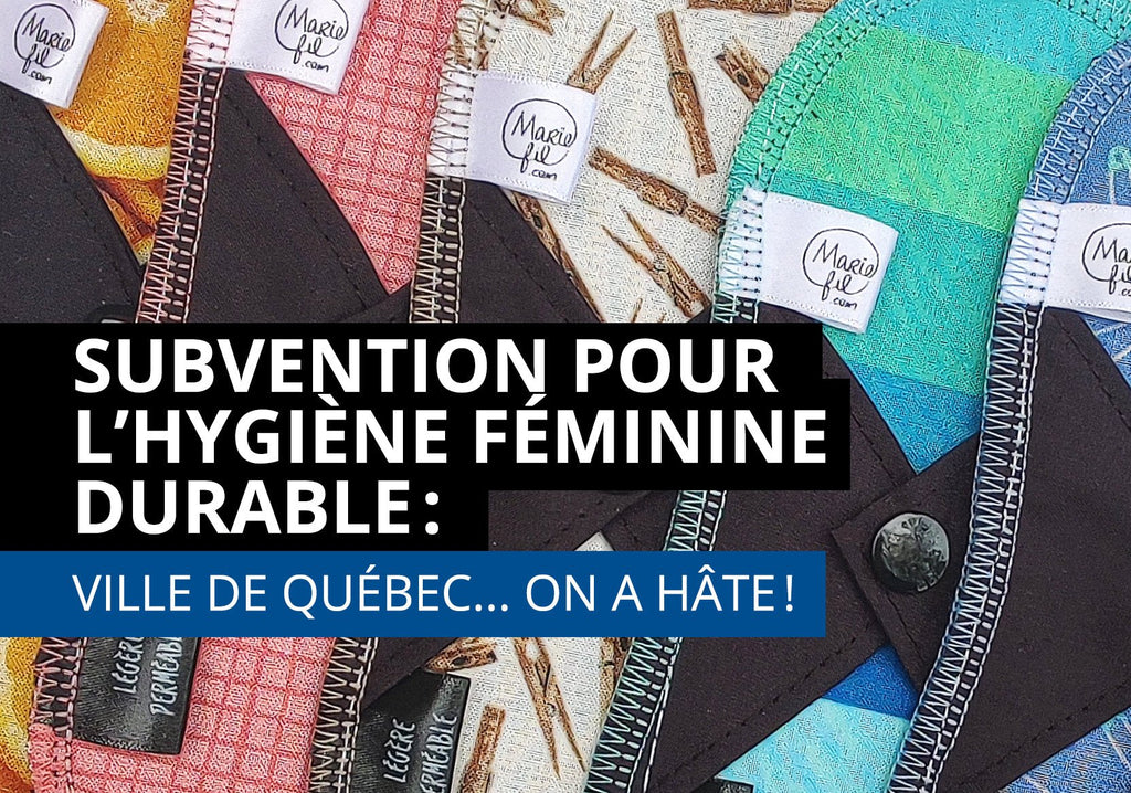 Subvention pour l’hygiène féminine durable… À quand Québec?