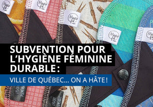 Subvention pour l’hygiène féminine durable… À quand Québec?