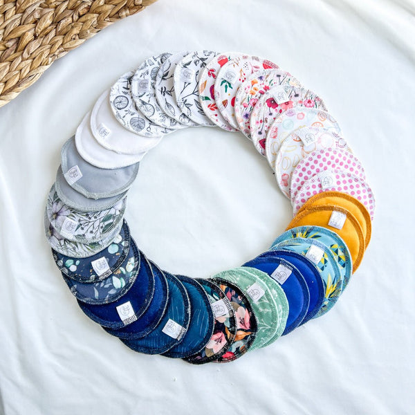 18 Coussinets d'allaitement lavables - Marie fil