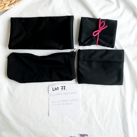 4 pochettes imperméables - Lot 77 - Marie fil