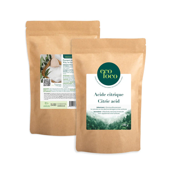 Acide citrique naturel pour détartrer