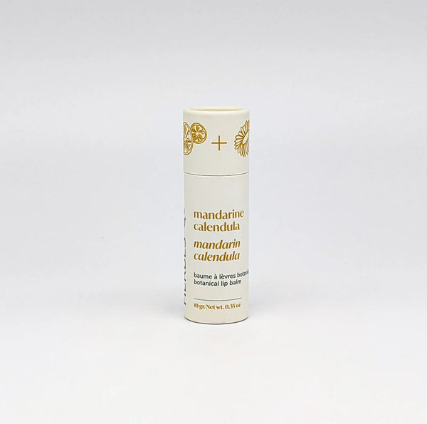 Baume à lèvres naturel au calendula et à la mandarine - Soin hydratant pour lèvres sèches