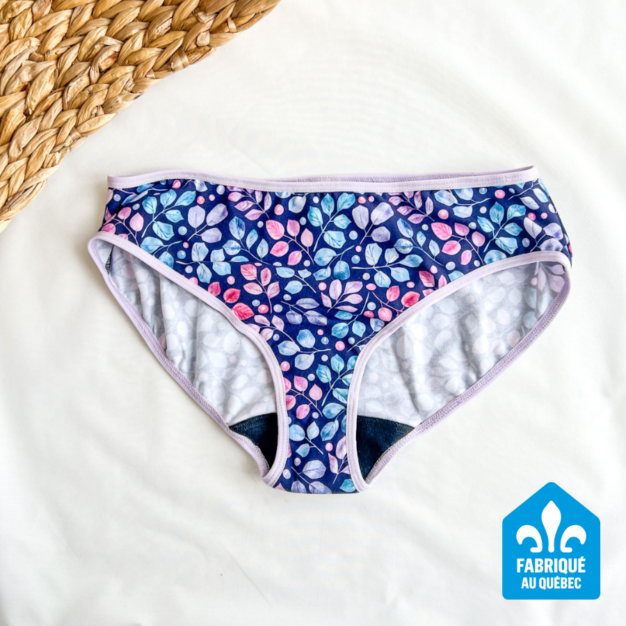 Culotte Menstruelle Feuilles Boréales