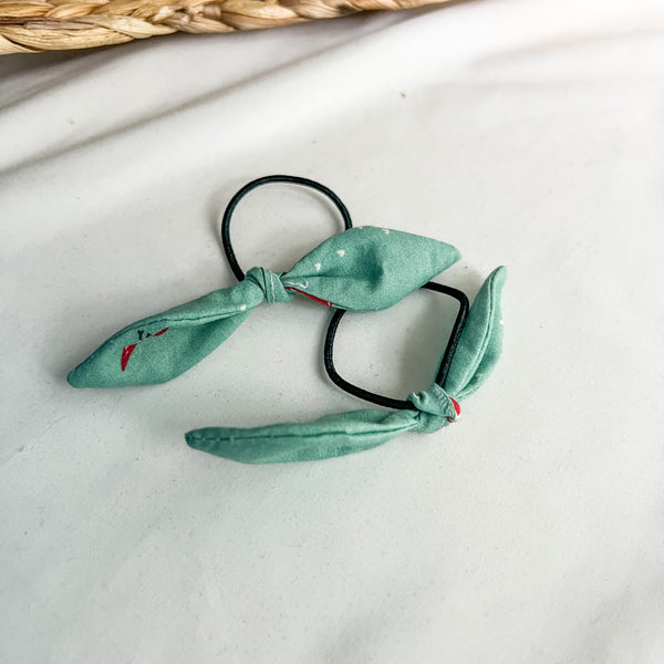 Élastiques à cheveux avec boucle nouée – Ensemble de 2 petits