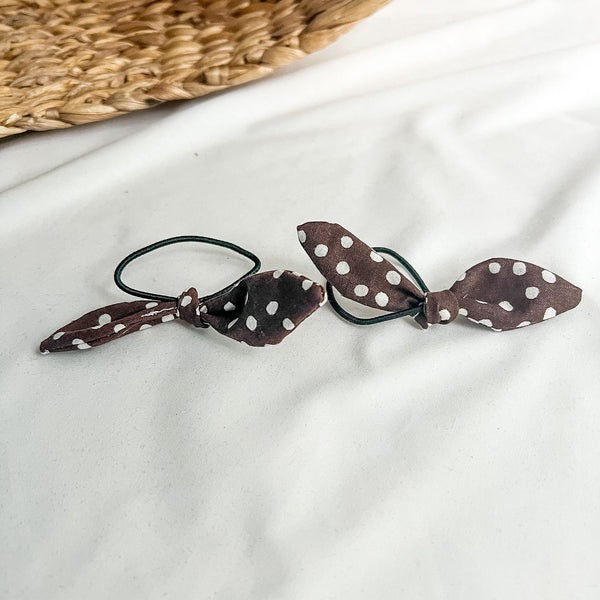 Élastiques à cheveux avec boucle nouée – Ensemble de 2 petits