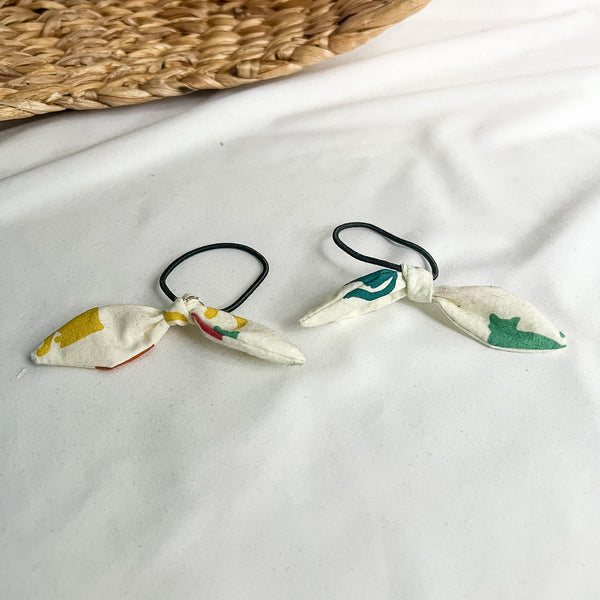 Élastiques à cheveux avec boucle nouée – Ensemble de 2 petits