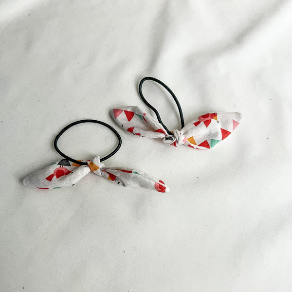 Élastiques à cheveux avec boucle nouée – Ensemble de 2 petits