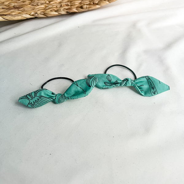 Élastiques à cheveux avec boucle nouée – Ensemble de 2 petits