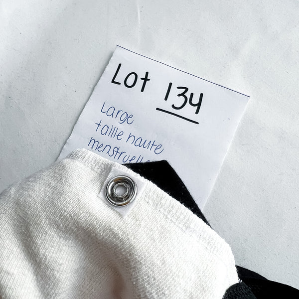 Lot 134 - Défaut - 1 Culotte menstruelle Taille haute L absorbant naturel