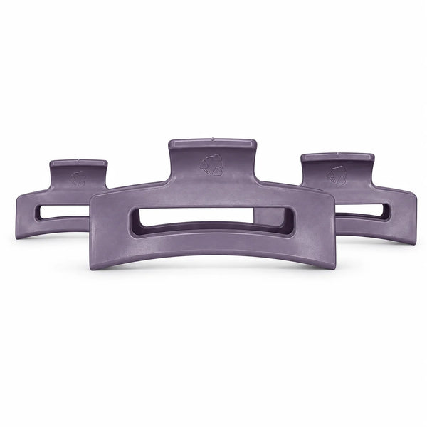 Pince à cheveux plastique recyclé - Mauve Berry