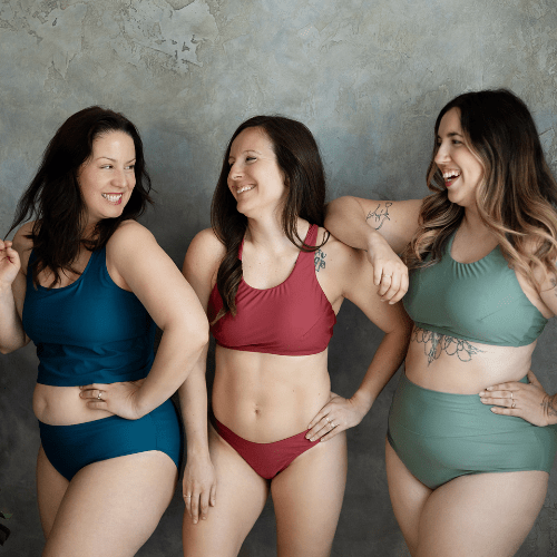 Bas de bikini menstruel - Cyprès - Marie fil
