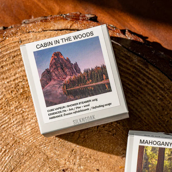 Bombe de douche pin et bois