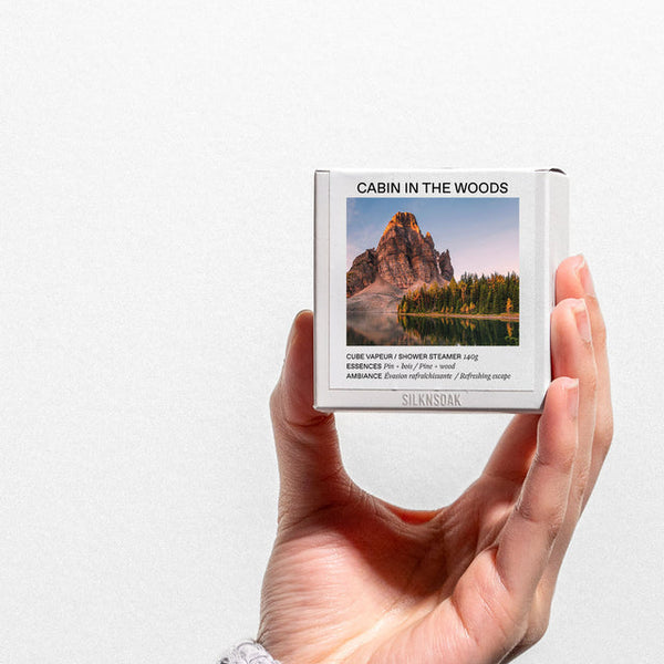 Bombe de douche pin et bois