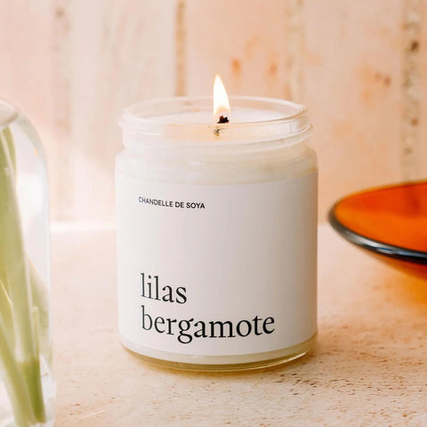 Bougie de soya - Lilas bergamotte - Marie fil