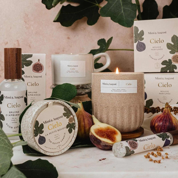 Bougie réutilisable - Cielo Figue Cassis Ambre - Marie fil