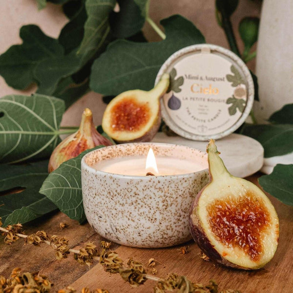 Bougie réutilisable - Cielo Figue Cassis Ambre - Marie fil