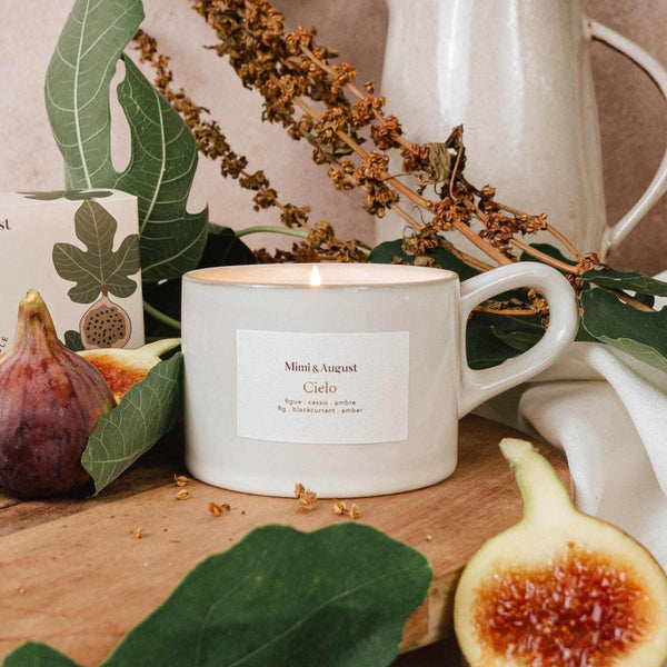 Bougie réutilisable - Cielo Figue Cassis Ambre - Marie fil