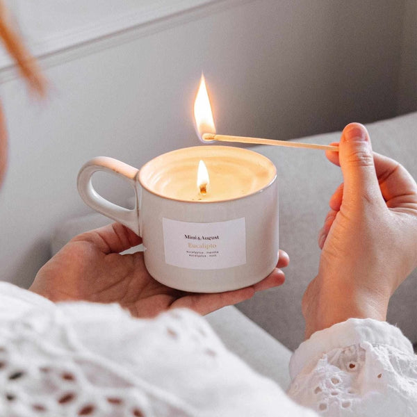 Bougie réutilisable - Eucalypto Eucalyptus Menthe - Marie fil