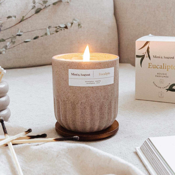 Bougie réutilisable - Eucalypto Eucalyptus Menthe - Marie fil