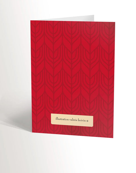 Carte de Noël Lettre au père Noël - Valérie Boivin Illustrations - Marie fil