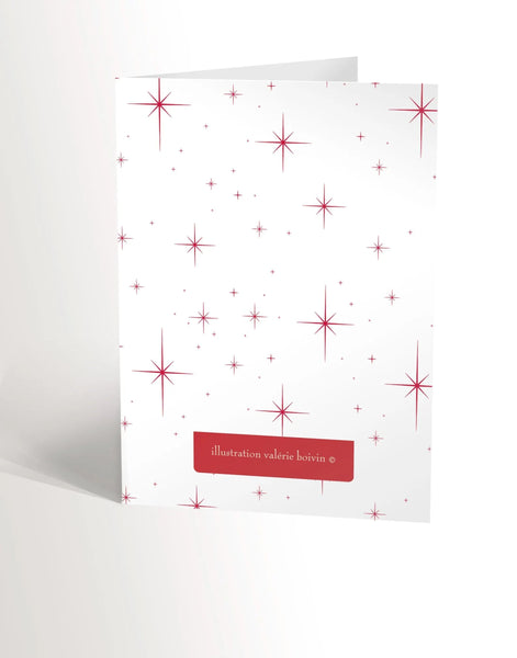 Carte de Noël Père Noël vintage - Valérie Boivin Illustrations - Marie fil