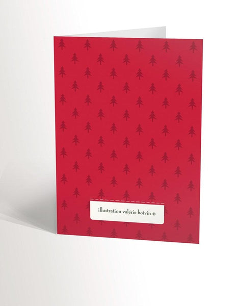 CARTE DE NOËL trois chats qui décorent un sapin de Noël - Valérie Boivin Illustrations - Marie fil