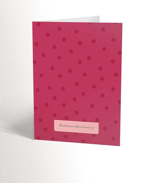 CARTE DE SOUHAIT fraise roulant en skate - Valérie Boivin Illustrations - Marie fil