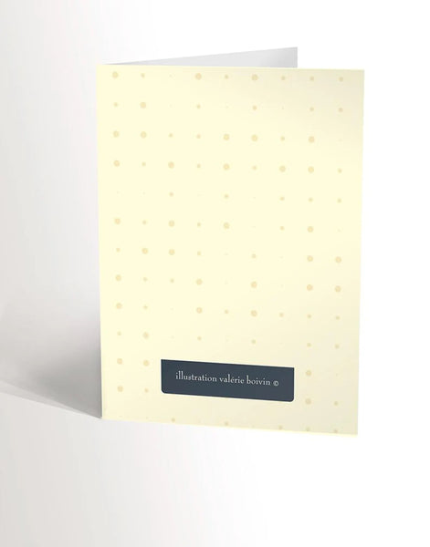 CARTE DE SOUHAIT réconfort de l'écureuil - Valérie Boivin Illustrations - Marie fil