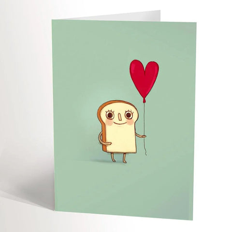 Carte de souhait toast - Valérie Boivin Illustrations - Marie fil