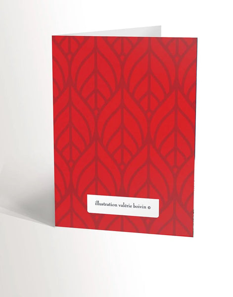 Carte de souhaits joyeux Noel - Valérie Boivin Illustrations - Marie fil