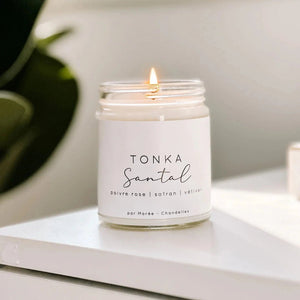 Chandelle de soya - Tonka Santal - Marie fil