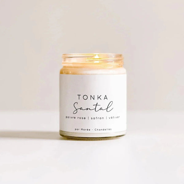 Chandelle de soya - Tonka Santal - Marie fil