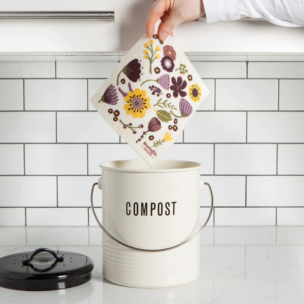 Chiffon suédois floral - Marie fil