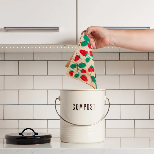 Chiffon suédois fraises - Marie fil