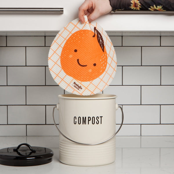 Chiffon suédois rond orange - Marie fil