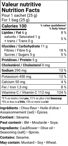 Chou - fleur à la jardinière lyophilisé - Marie fil