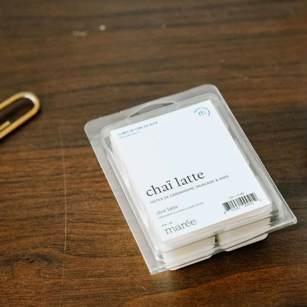 Cube cire de soya pour diffuseurs - Chai latté - Marie fil