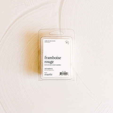 Cube cire de soya pour diffuseurs - Framboise rouge - Marie fil