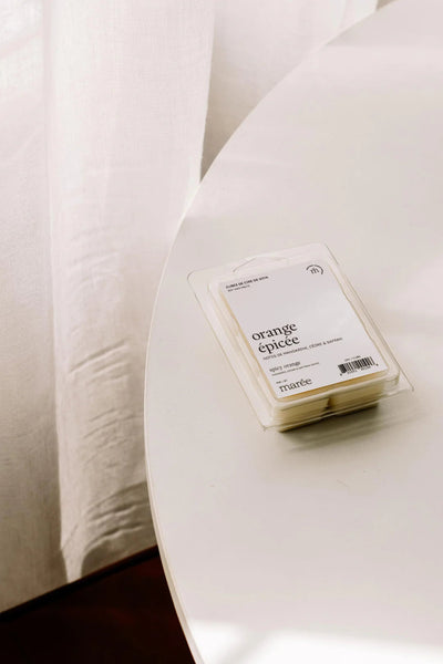 Cube cire de soya pour diffuseurs - Orange épicée - Marie fil