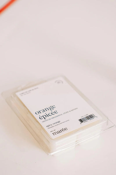Cube cire de soya pour diffuseurs - Orange épicée - Marie fil