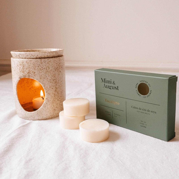 Cube de cire de soya - Eucalipto Eucalyptus Menthe - Marie fil