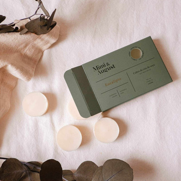 Cube de cire de soya - Eucalipto Eucalyptus Menthe - Marie fil