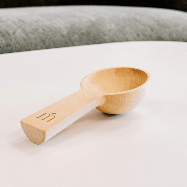 Cuillère en bois pour bain moussant - Marie fil