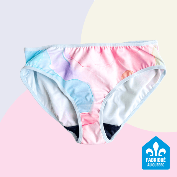 Culotte Menstruelle Aquarelle Pastel - Marie fil
