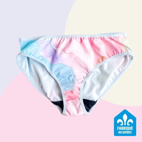 Culotte Menstruelle Aquarelle Pastel - Marie fil