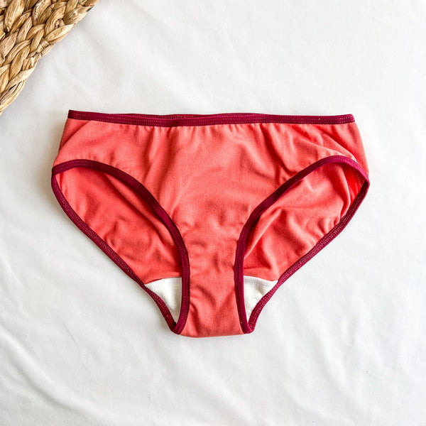 Culotte Menstruelle Coeur de pêche - Marie fil