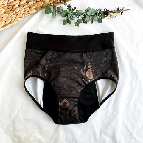 Culotte Menstruelle de Nuit Montagnes - Marie fil