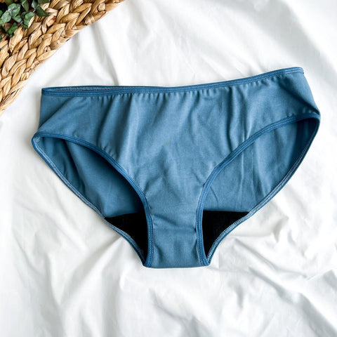 Culotte Menstruelle Provincial blue - Marie fil