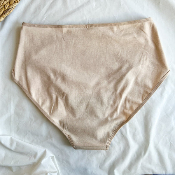 Culotte Menstruelle Taille Haute + Almond Peach - Marie fil